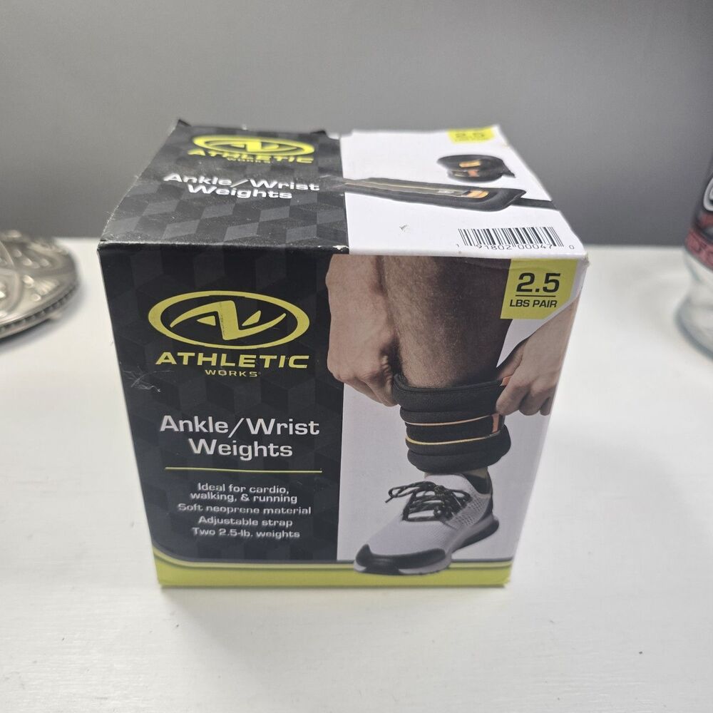 Athletic Works Ankle / Wrist Weights 2 - 2.5 Lb. Weights - NEW